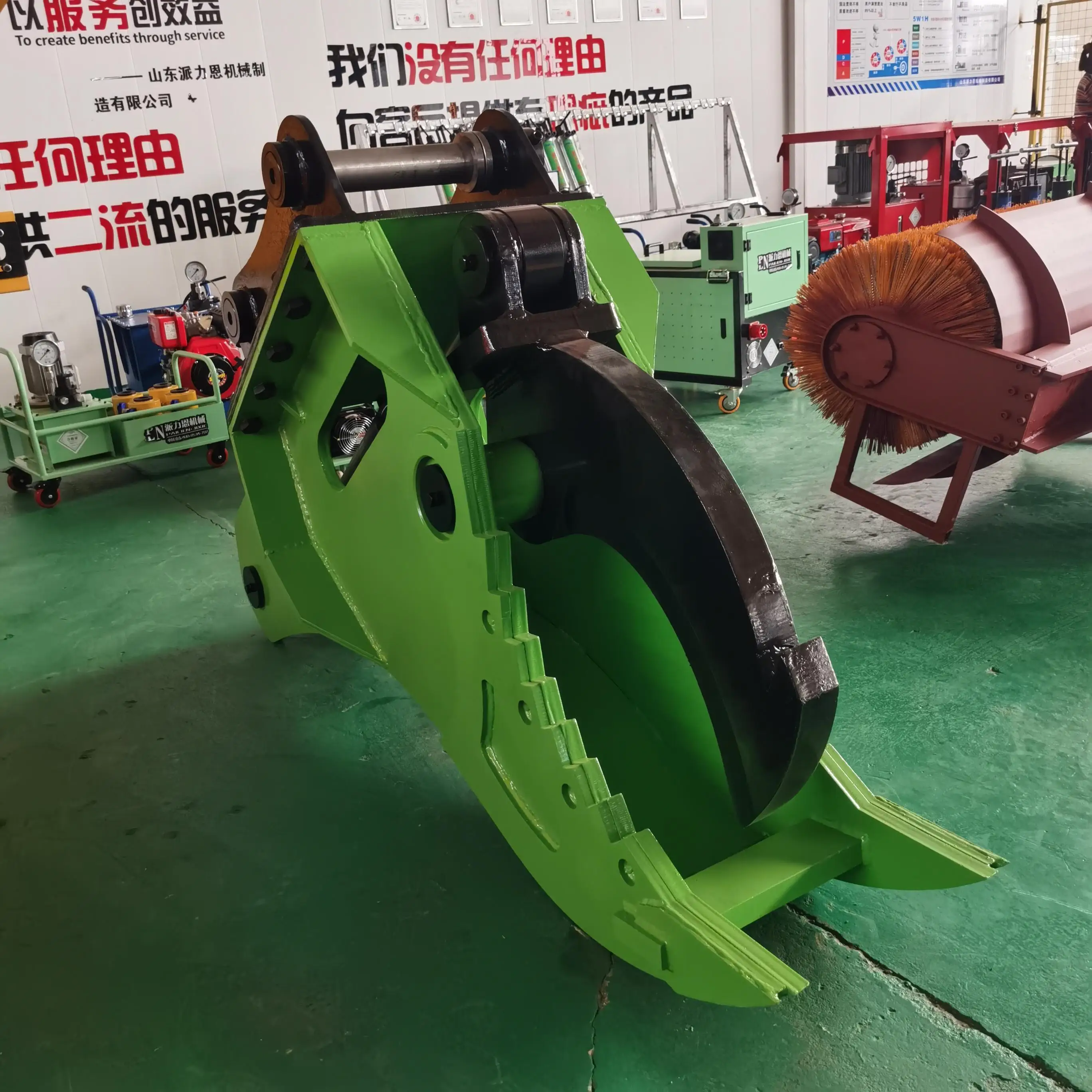 Ple Excavator Root Shears Dig out The Root Structure and Pull The Stump Separator From The Ground