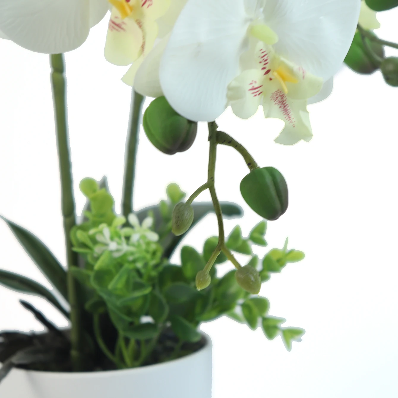 Artificial Flower Plant Orchid Pot Bonsai 447g Home Party Meeting Hotel Outdoor Decoration