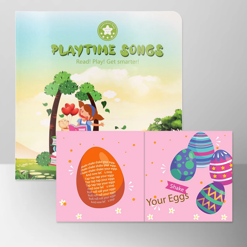 Hot sell children press button sound toy book alphabet game children music book bilingual coated paper children talking book