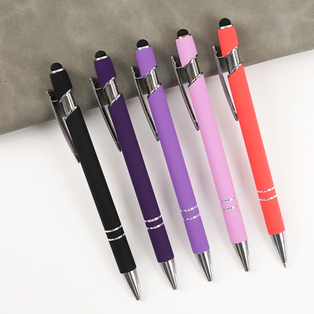 Hot Selling Metal Black or Blue Ink 1.0mm Ballpoint Pen Advertising for Office and School
