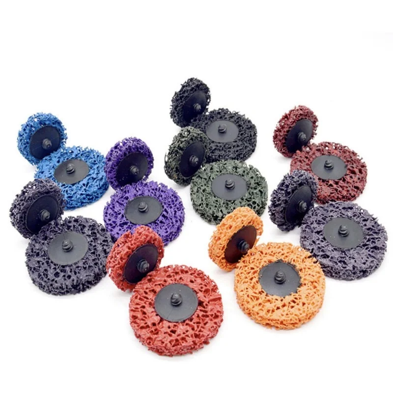 2 Inch 50mm Quick Change Abrasive Disc Easy Strip & Clean Grinding Wheels for Surface Rust Removal Polishing