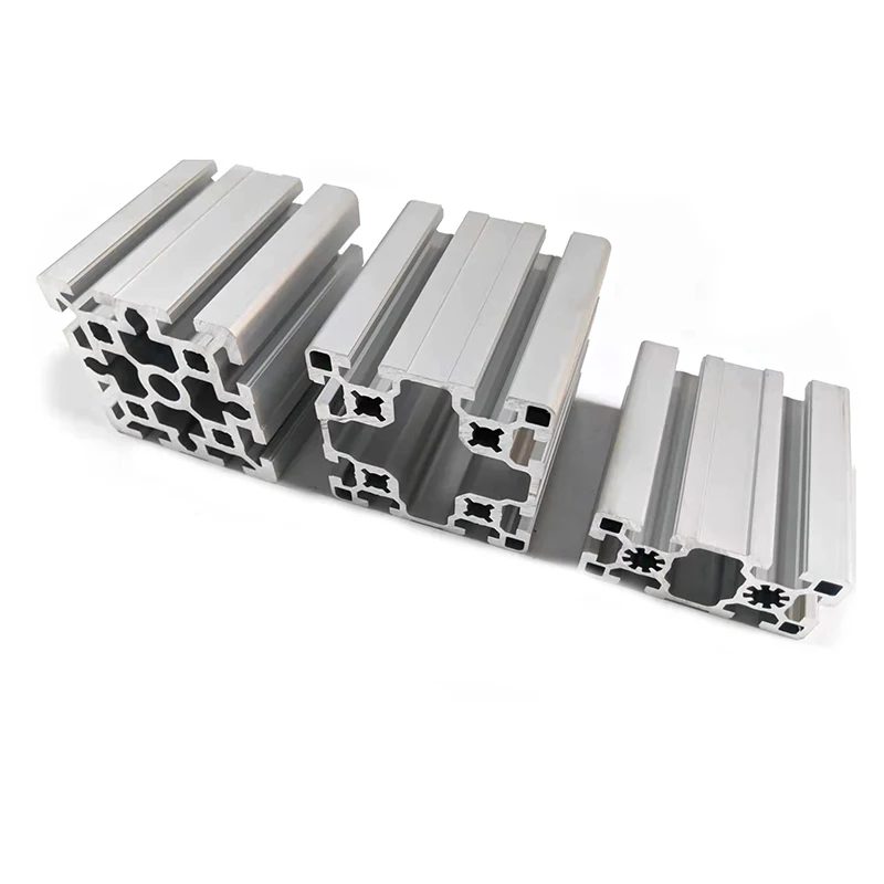 Manufacture Supplier Stock 4060 V-Slot Aluminium Extrudability Silver White Aluminum Square Profile