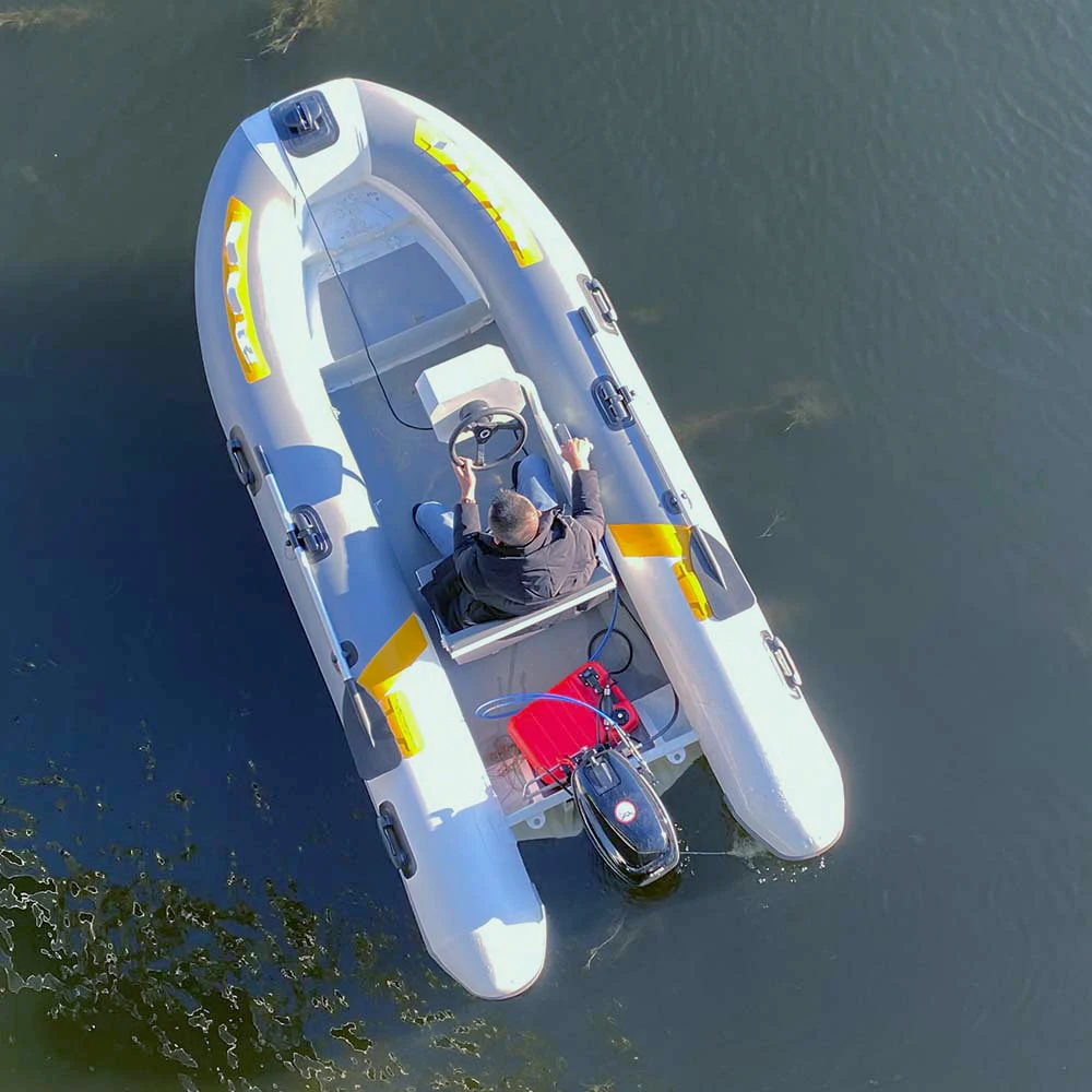 13-футовая лодочная 390 orca hypalon с алюминиевым корпусом плоским