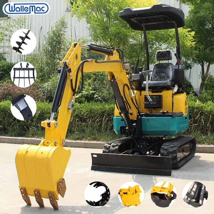 
digger mini excavator mini digger excavator cheapest Small compact excavator Digging Machine Micro Digger 1 Ton 