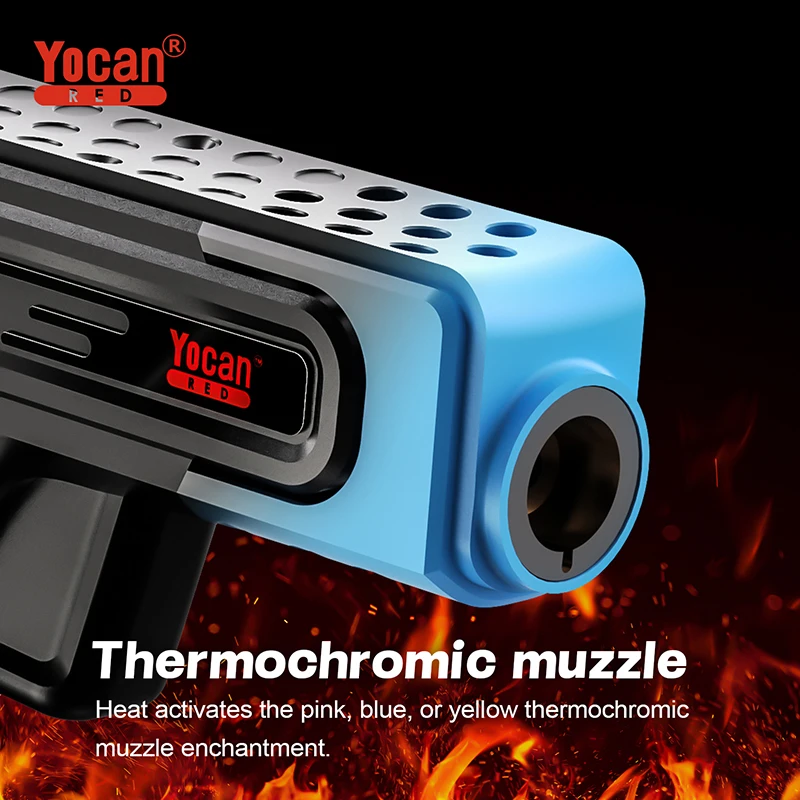 Yocan Red Adjustable Flame Jet Flame Refillable Gas Lighter Windproof Mini Butane Torch Lighter