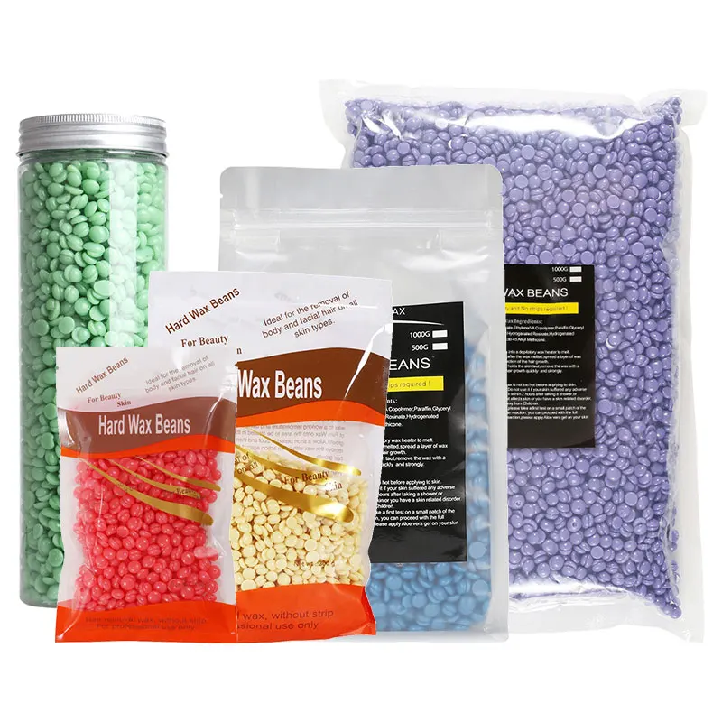 Заказные низкие цены безболезненное удаление волос 100 г 300 г 500 г 1000 г Натуральные Твердые восковые бобы бусины для продажи