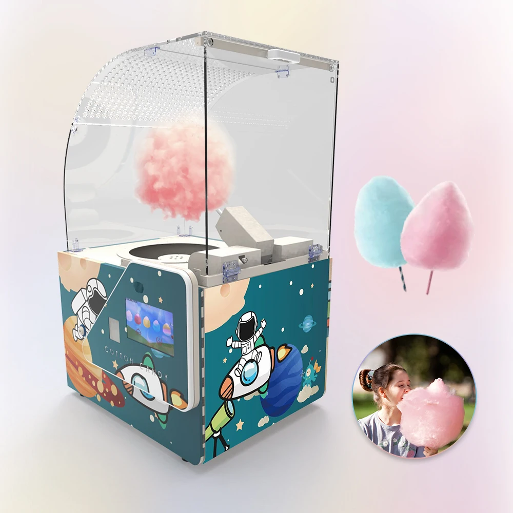 1200W four flavors cotton candy creative machine 33kg small home use 60s automatic mini cotton candy machine