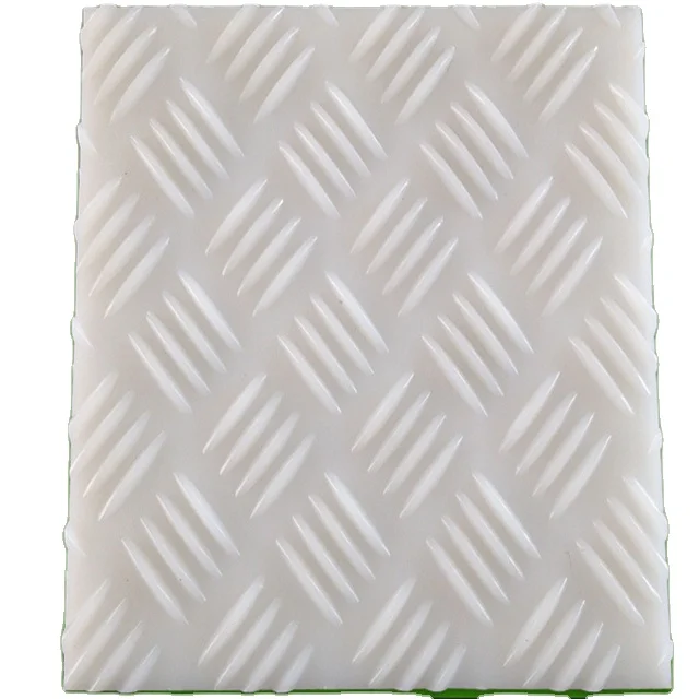 Extruded HDPE Road Mats/Black Road Panels with Small Stripes