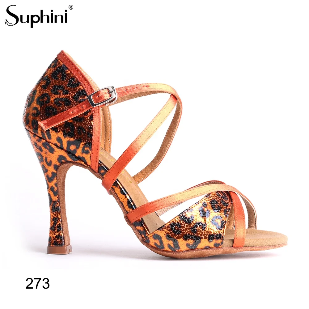 Suphini Seductive Orange Color Lady Shoes High Heel Suphini Dancing Shoe