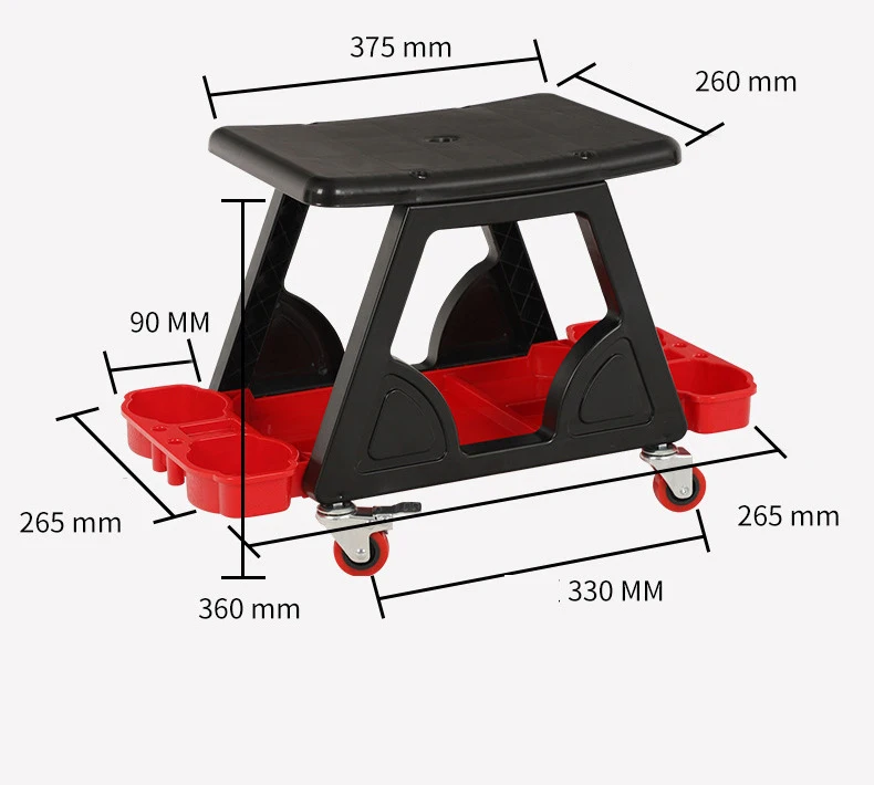 Wholesale Car Repair Sitting Stool Creeper Seat Multifunction Design Car Polishers Car Storage Stool