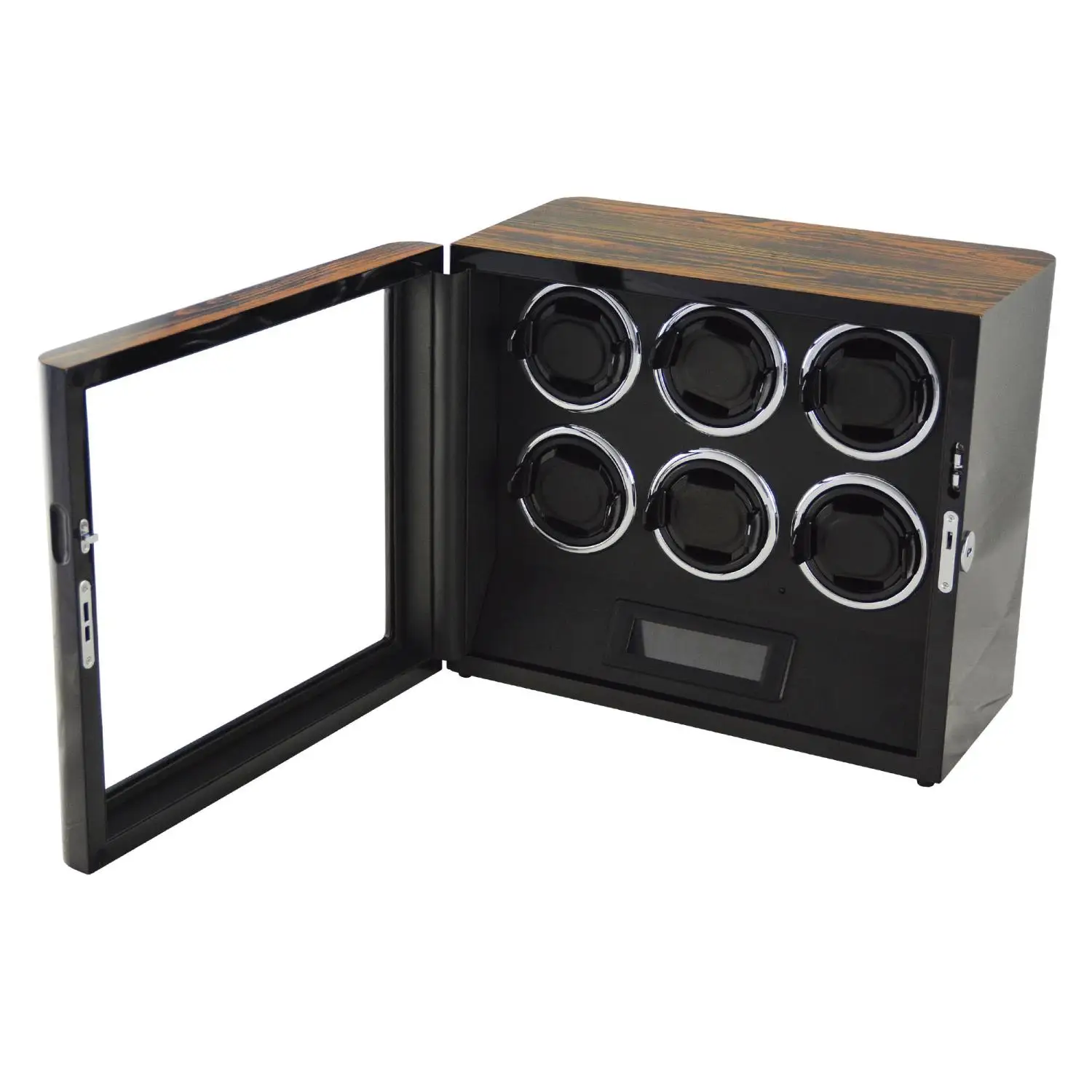 GC03-L85ZB-L-AR 6 slots LCD Touch Screen premium watch winder Quiet Japanese Mabuchi Motor Watch Winders for Men and Women
