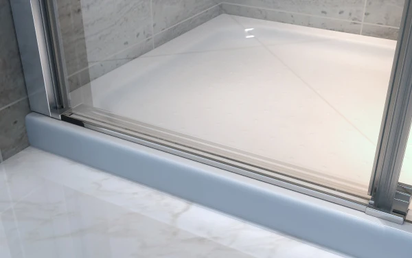 High Quality Hotel Sliding Bypass Frameless Glass Shower Door