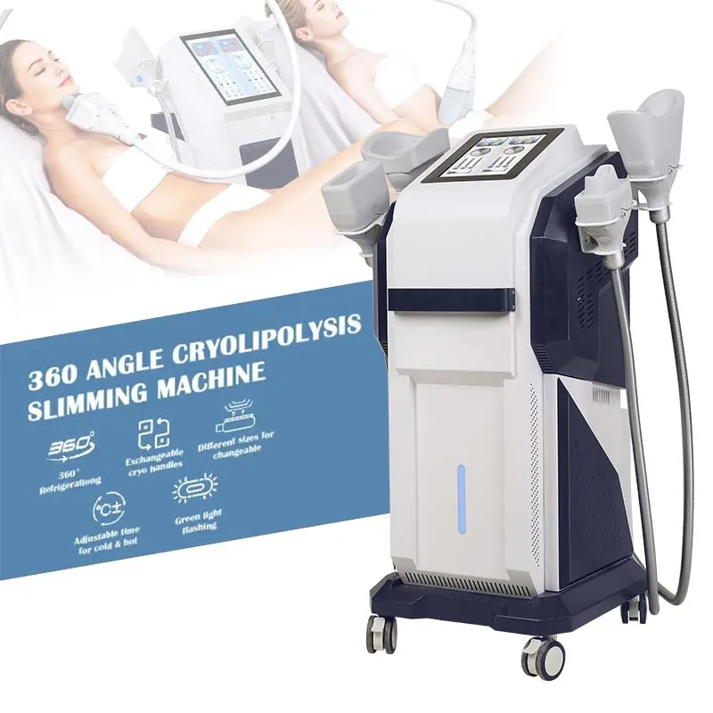 Aesthetic 360 Degree Cryo Slimming Machine Cellulite Reduction Big Coverage 7 Heads Criolipolisis 360 Fat Freezing Machine