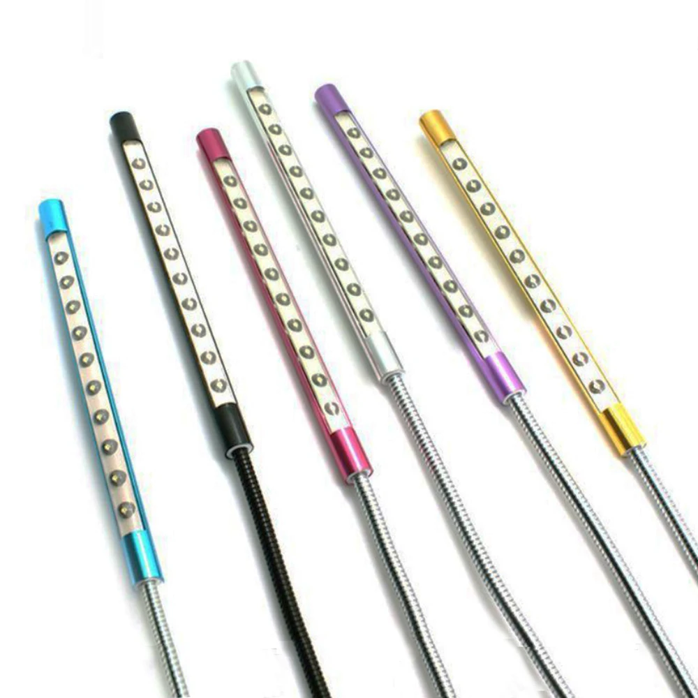 Lightweight and Convenient Desktop 10 LED Reading Light USB Interface Touch Switch for Laptop LED Reading Lighting