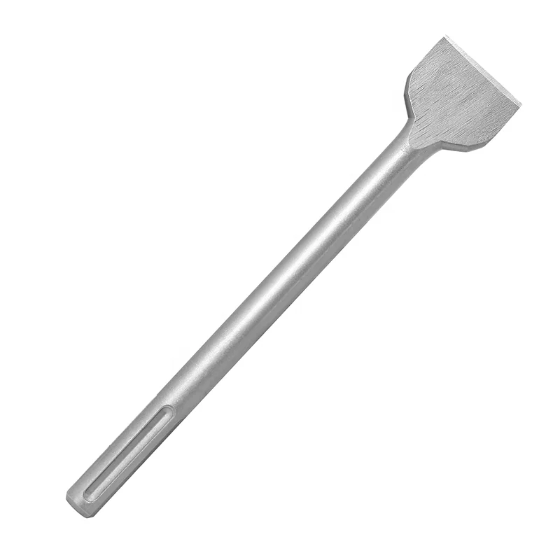 40Cr Sandblast Finish SDS MAX Shank Flat Chisels Hammer Chisel For Concrete and Brick Wall