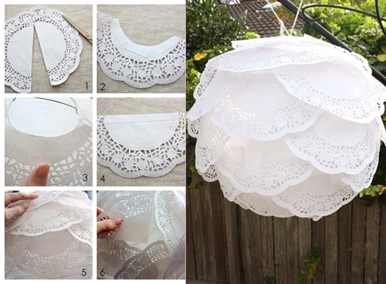 12 inches High Quality Popular Lace Paper Doily Greaseproof Disposable Paper Table Mats Food Grade Paper Doilies 200pcs