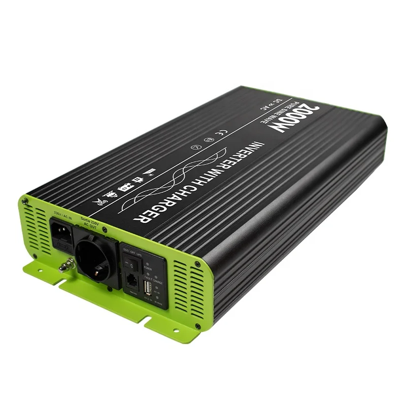 hybrid solar power inverter 2000w inverter battery charger for constant energy