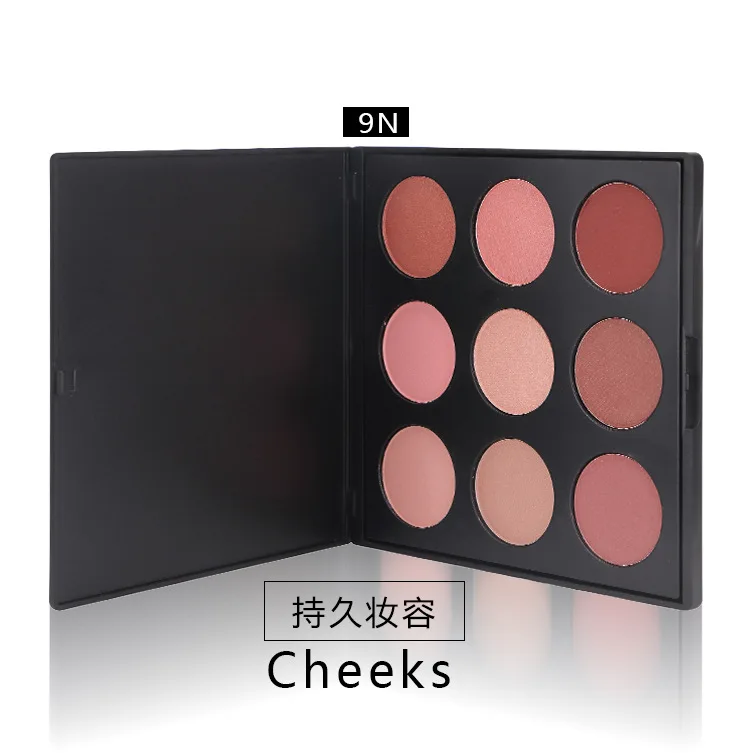 Own Brand blush palette wholesale makeup 9 colors custom blush palette cosmetics