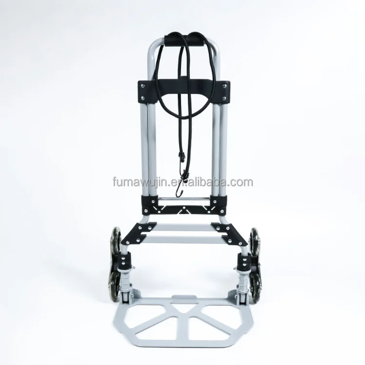 Convenient portable outdoor trolley with folding function aluminium household luggage hand cart with bags