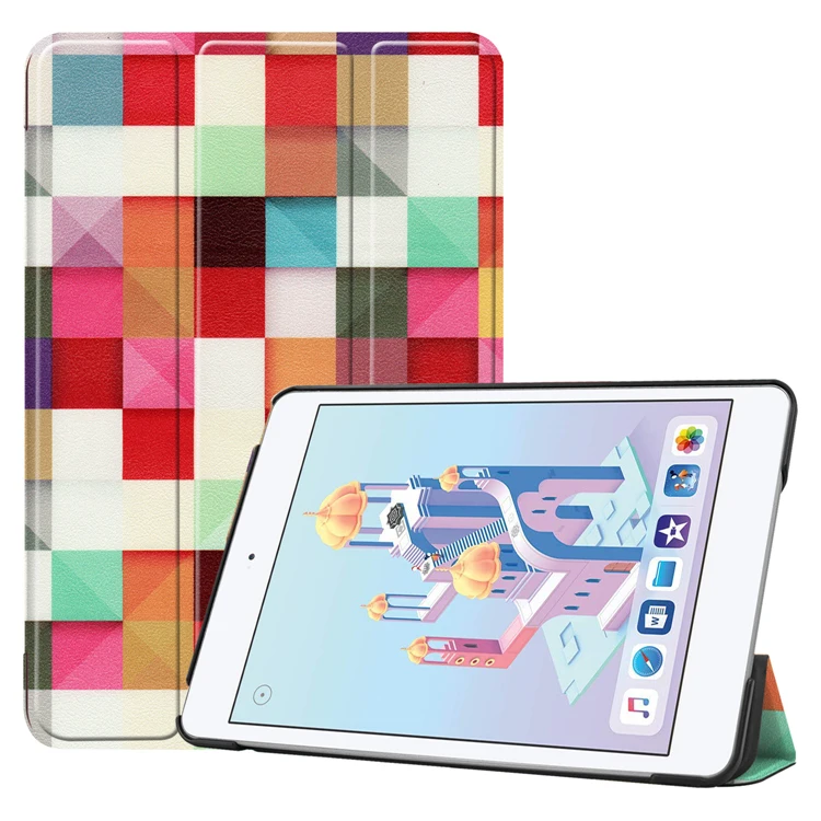 
Hot selling Smart Tablet Case For iPad mini 4 Leather Stand Case Cover 