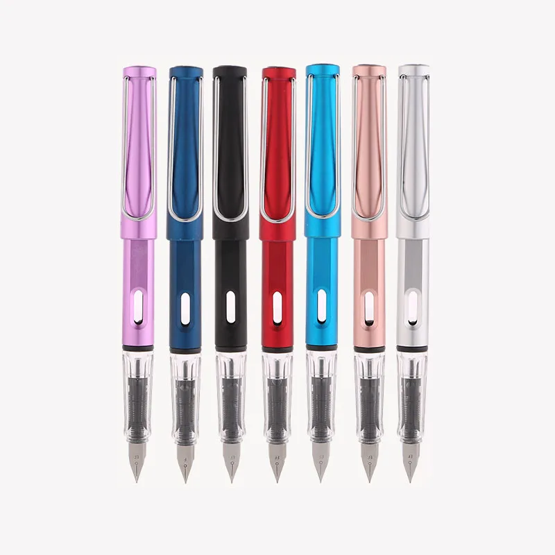 Оптовая продажа недорогой сменный чернильный мешок пластиковая ручка наконечник для студентов обучающий фонтан каллиграфическая с индивидуальным логотипом