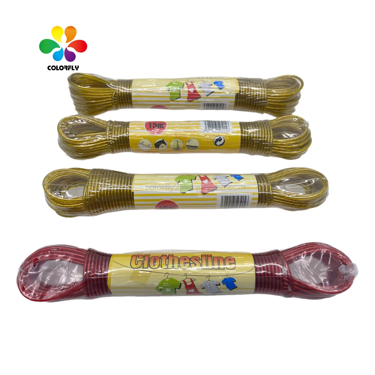 Metal Wire PVC Clothesline Washing lines strong life steel core Plastic coated rope laundry Dryer clothes drying line