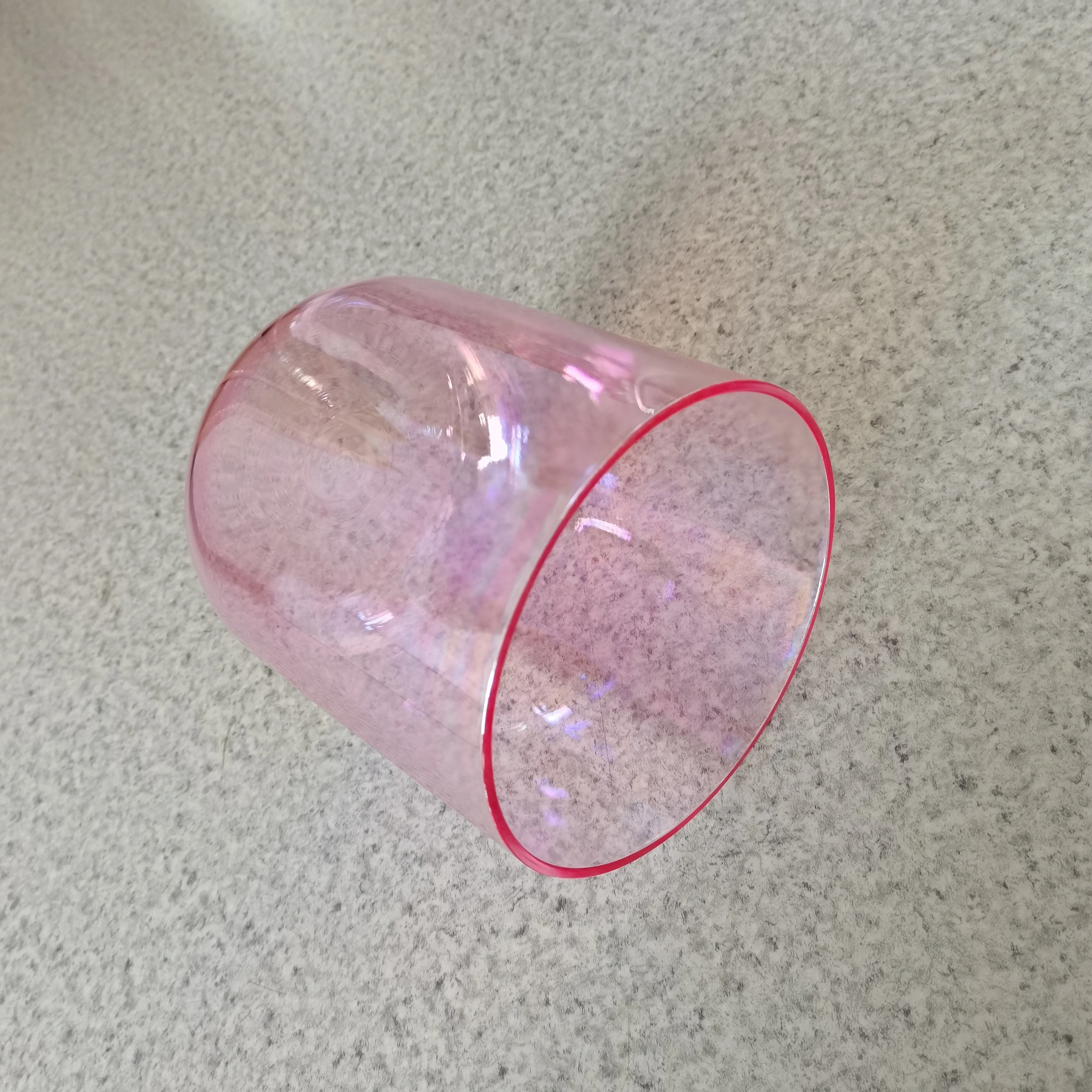 Alchemy Cosmic Light Chakra Meditation C D E F G A B Note Pink Clear Crystal Singing Bowl