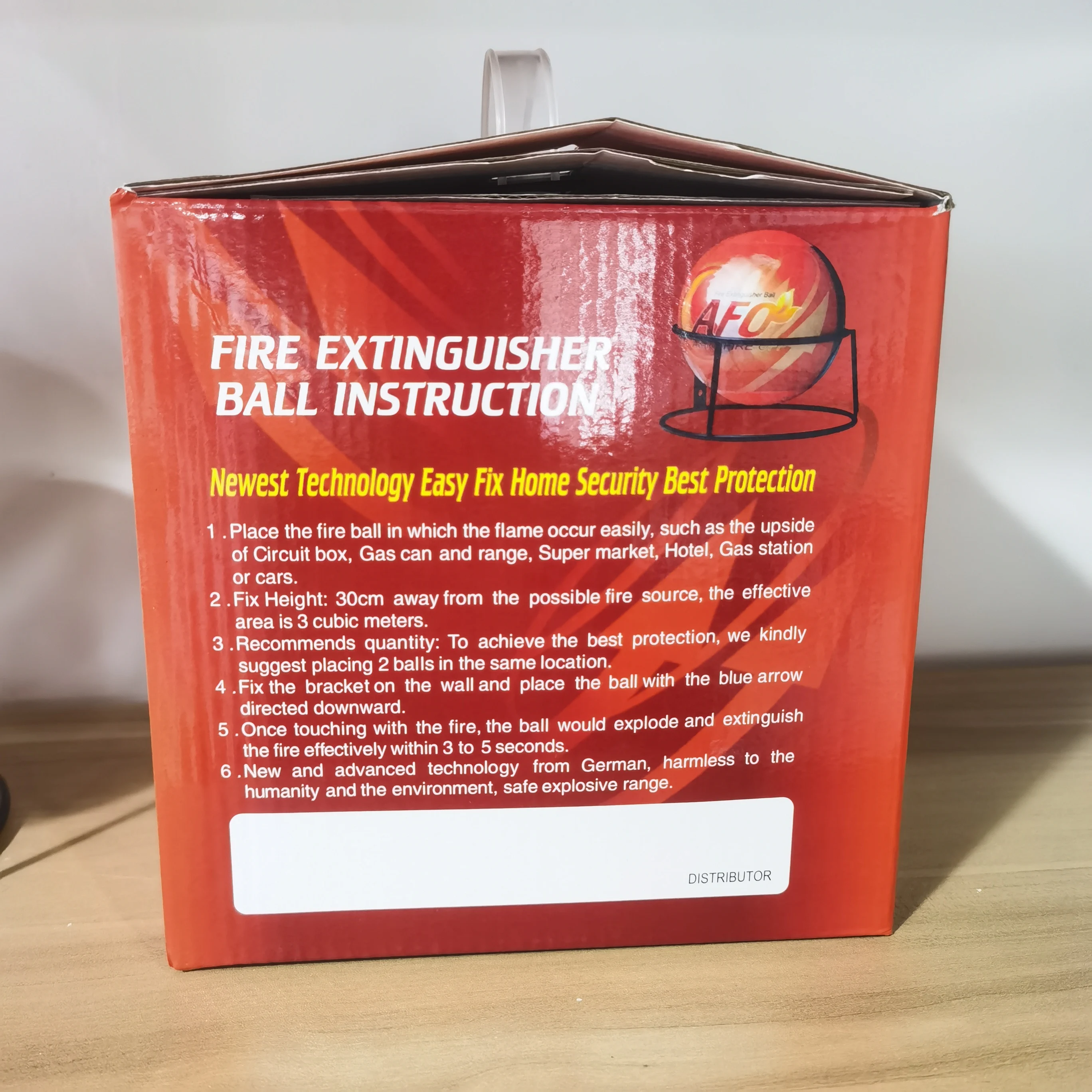 Factory price 1.3kg Small Dry Powder Anti Auto Fire Fighting Extinguisher Ball