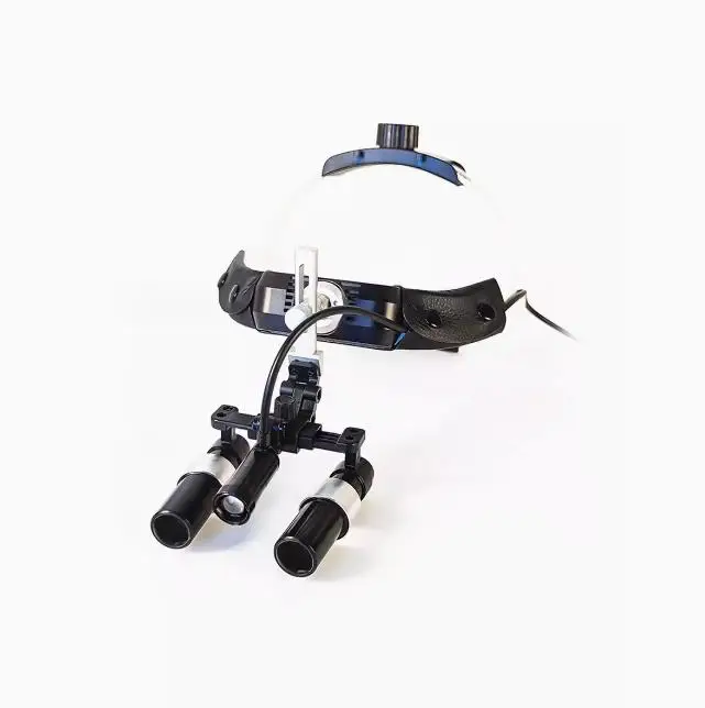 Dental 2.5X 3.5X Loupe Magnification Binocular Surgery Surgical Magnifier with Headlight LED Light Dentist Medical Loupes Lamp