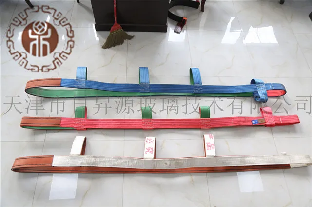 10tons Flat webbing glass lifting slings / lifting sling belt for glass sheet transportation