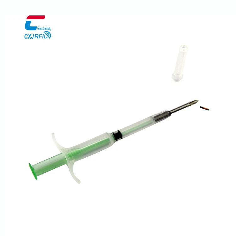 134.2KHZ FDX-B EM4305 Fish Chip Implant Microchips Syringe Glass Tag RFID Animal ID Pet Dog Microchip For Animals