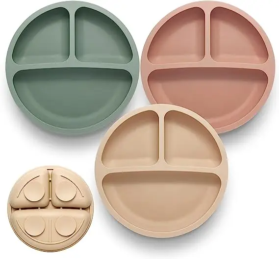 10 pcs Wholesale Baby Feeding Set Soft Spoon Food Grade Safe Non-slip Silicone Baby Feeding Tableware Set For Children