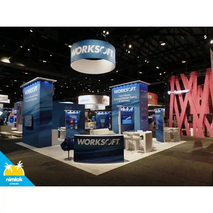 Fabric Hanging Signs From Ceiling Hanging Banner for Exhibition Booth  Tension fabric hanging