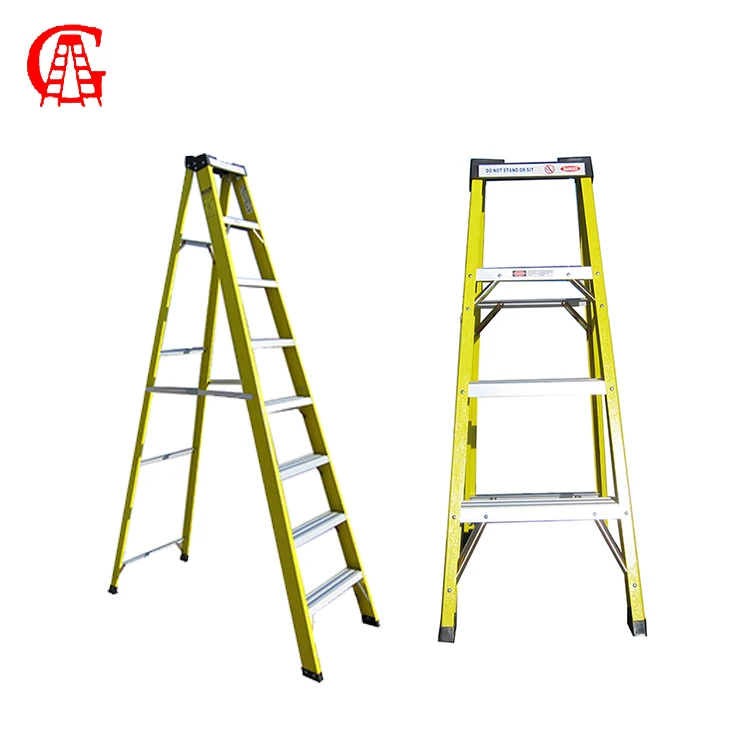 new compact fiberglass telescopic Folding ladder