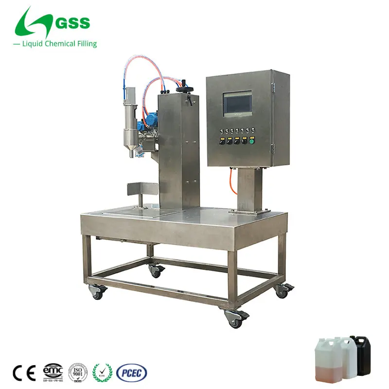 GSS 1-10L Semi Automatic Glue Filling Machine for Chemical Industry