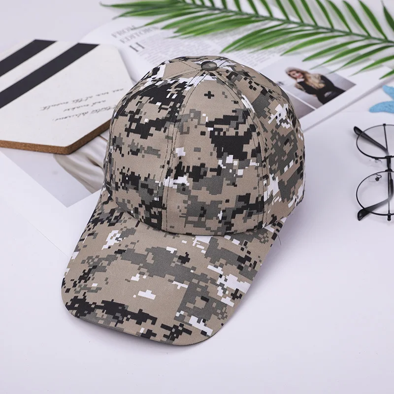 Wholesale customize logo Camouflage Caps duck camo hat 6 panel cap sports outdoor snapback sun hat trucker cap