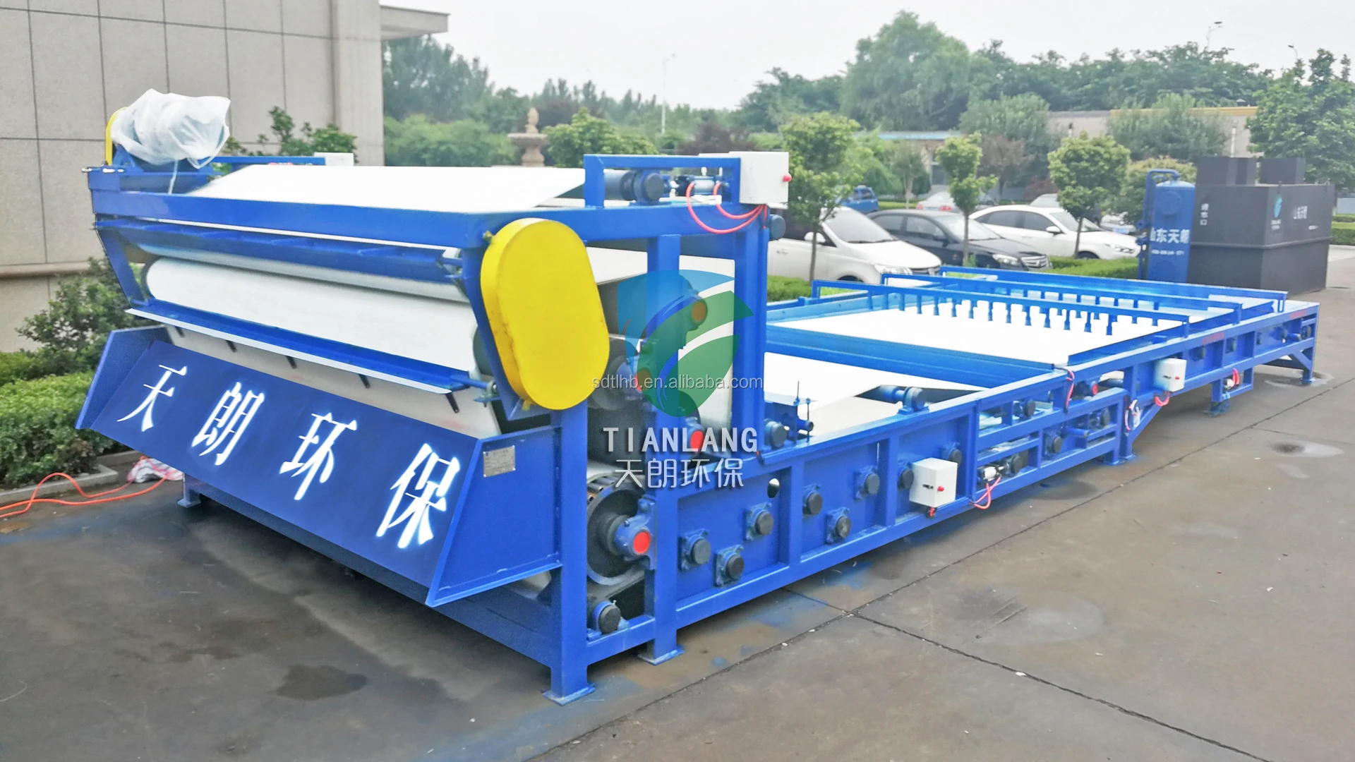 Belt press filter machine sludge dewatering for coal washing plant wastewater sewage treatment