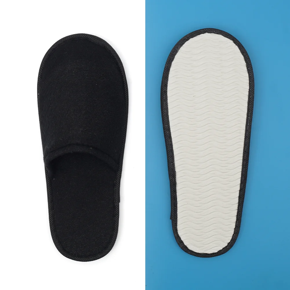 Hotel Supplies Star Hotel Disposable Slippers Customized Logo Nap Cloth Hotel Slippers For Men Women