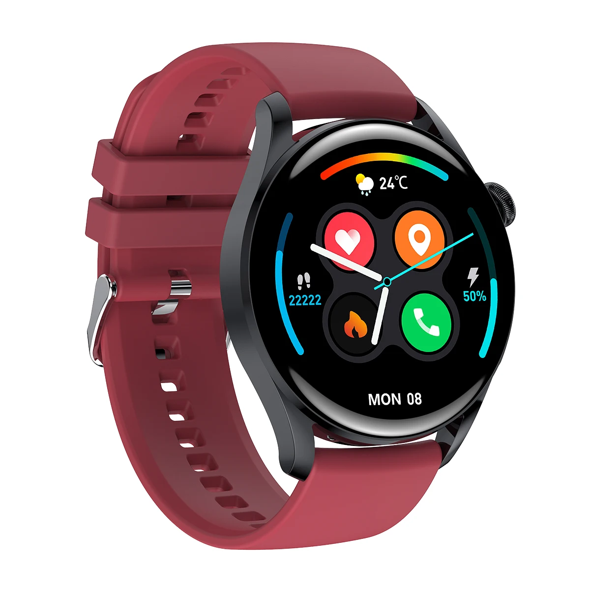 VC series continuous heart rate waterproof ip67 circle full touch screen T33s Smart Watch