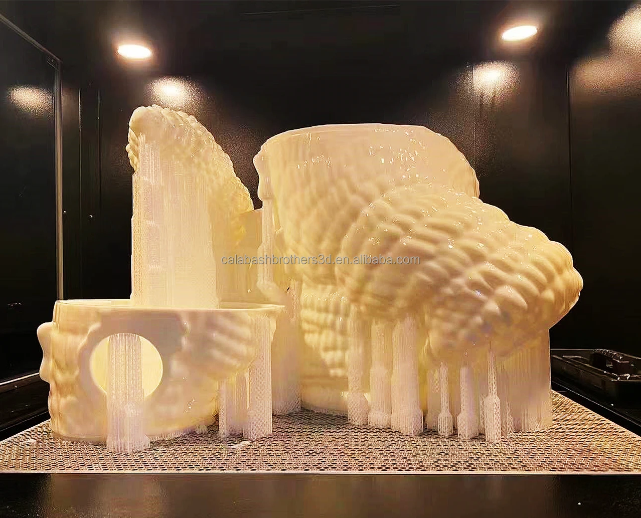 LARGE SIZE 3000MM FDM Pellets 3D Printing Color CLEAR SCULPTURE STATUE FOR ARTS MALL PLAZA WINDOWS DECORATION