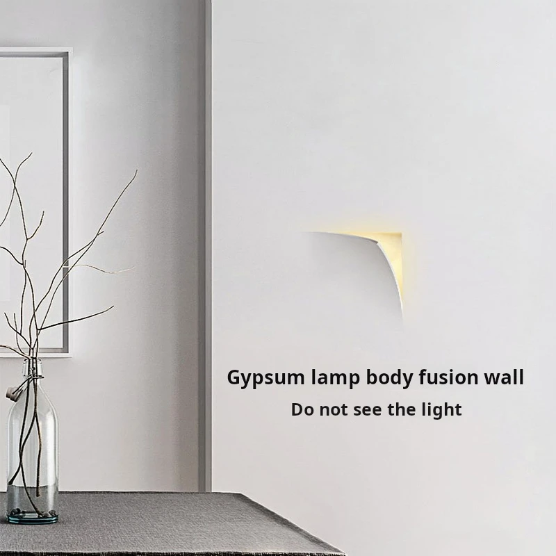 Professional Design Commercial Lighting Dimmable 9W E14 Frameless Double Open Led Gypsum Lamp