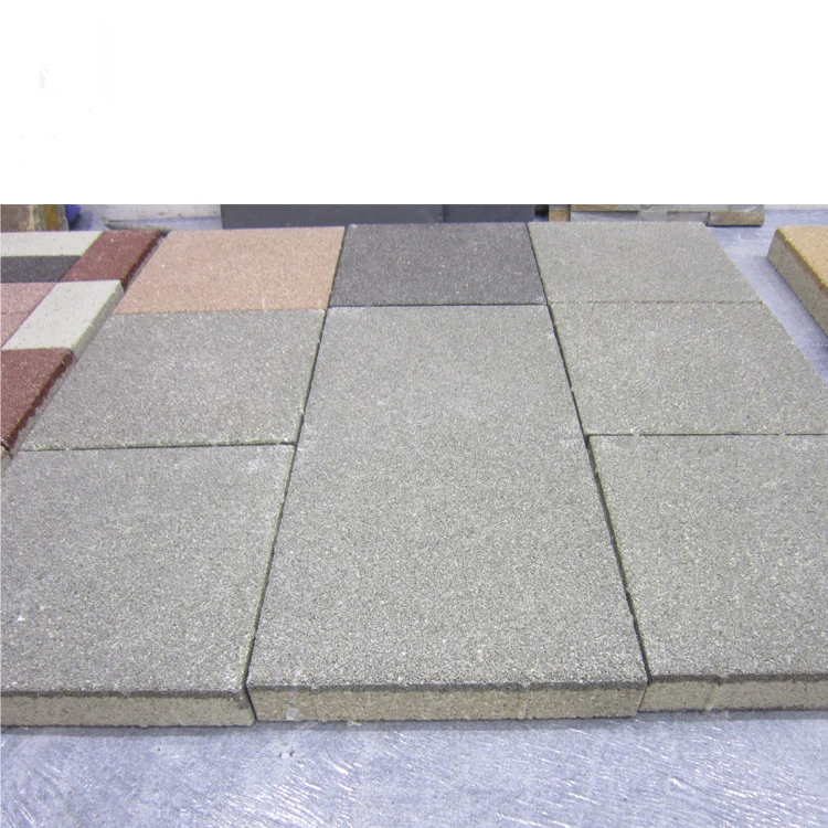 Eco-friendly skid resistance porous permeable ceramic pavers