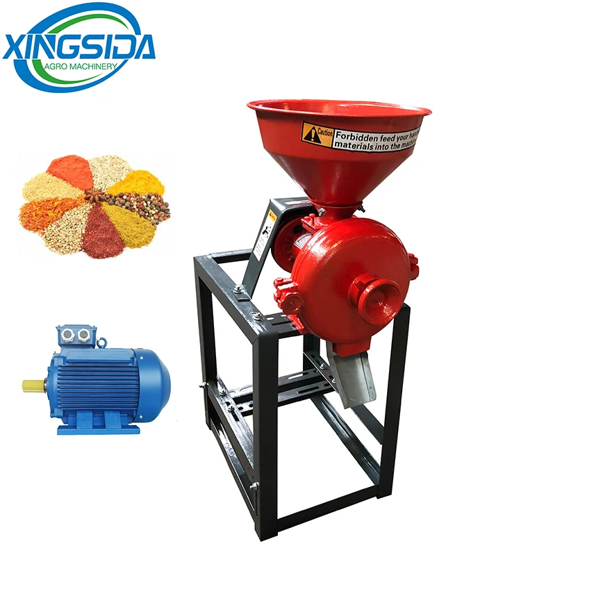 High quality 80-120kg/h mini flour corn mill price in pakistan maize milling machine