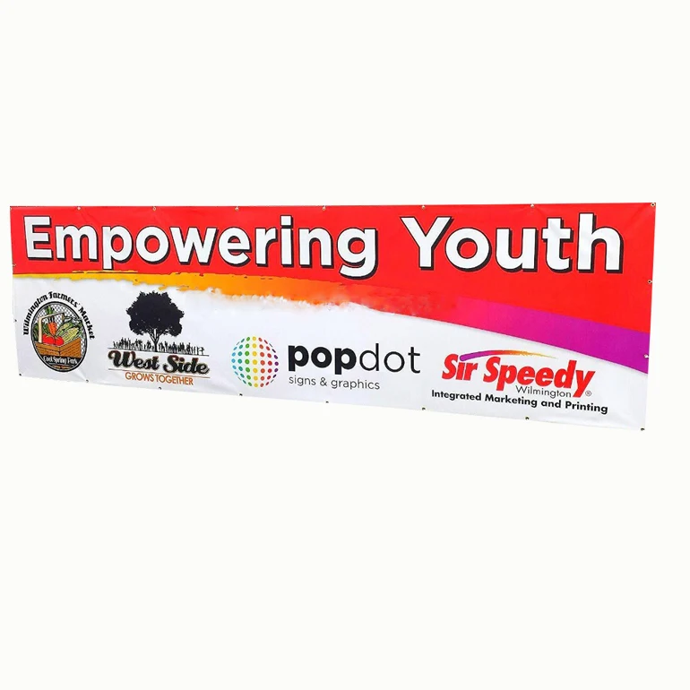 Birthday Promotion Building Fence Printed Tarpaulin banner Vinyl Custom Outdoor Pvc Hanging Ads Aluminum Banner