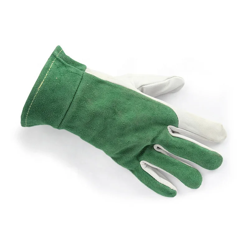 Heat Resistant Premium Goatskin TIG Welding Heavy Duty Welding Gloves heavy duty leather gloves manufacturer