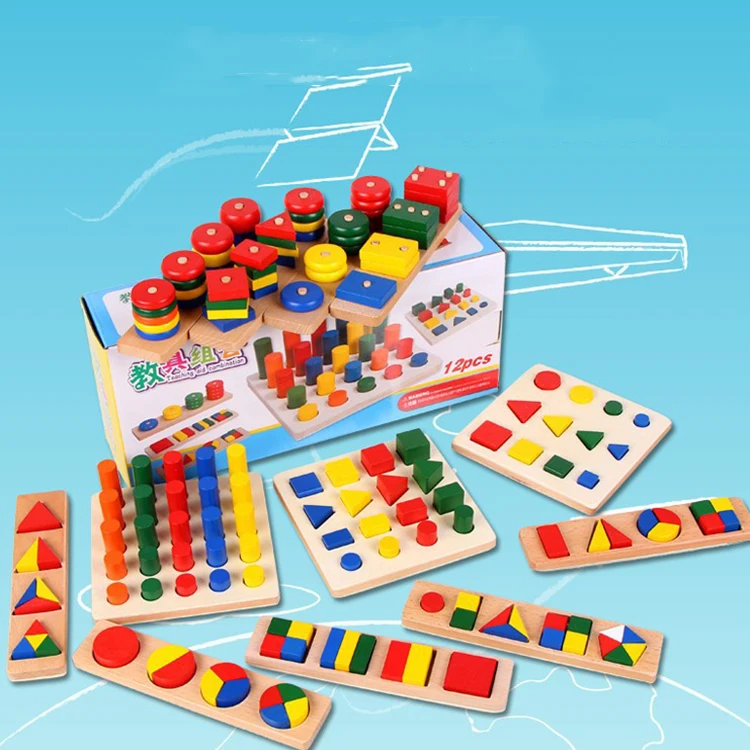 
Hot New Product Baby Matching Board Montessori Teaching Kids Educational Montessori Wooden Toys 