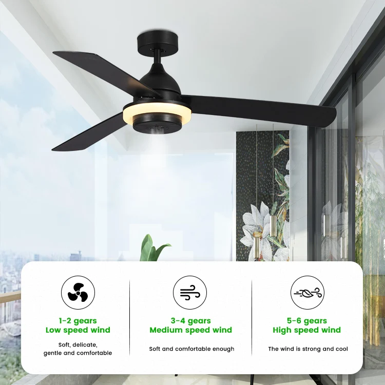 Factory Wholesale Indoor Lighting Ceiling Fan Light Restaurant Spray Remote Control Ceiling Fan With Lamp