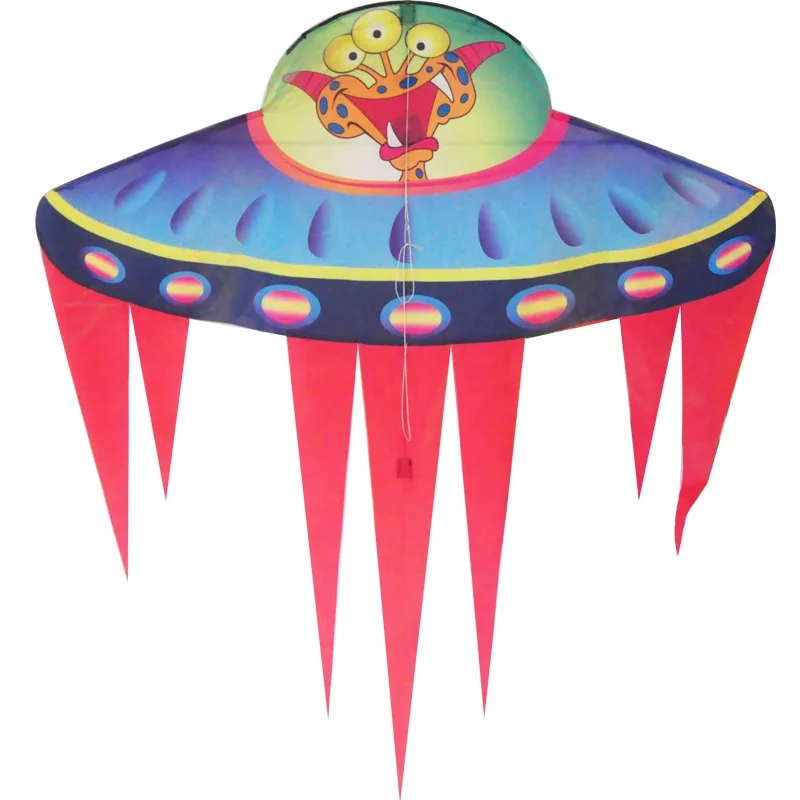 Персонализированный мультяшный инопланетянин НЛО воздушный змей подарок для детей