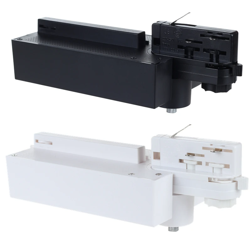 Housing track light fixture focus track rail adapter 15W 20W LED  modern 3 circuit track power box small COB 10A