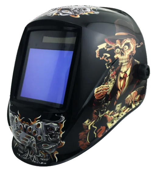 HMT Welder 4 arc sensors dark shade 5-13 DIGITAL control Solar Welding Helmet view area 100x60mm True color vision